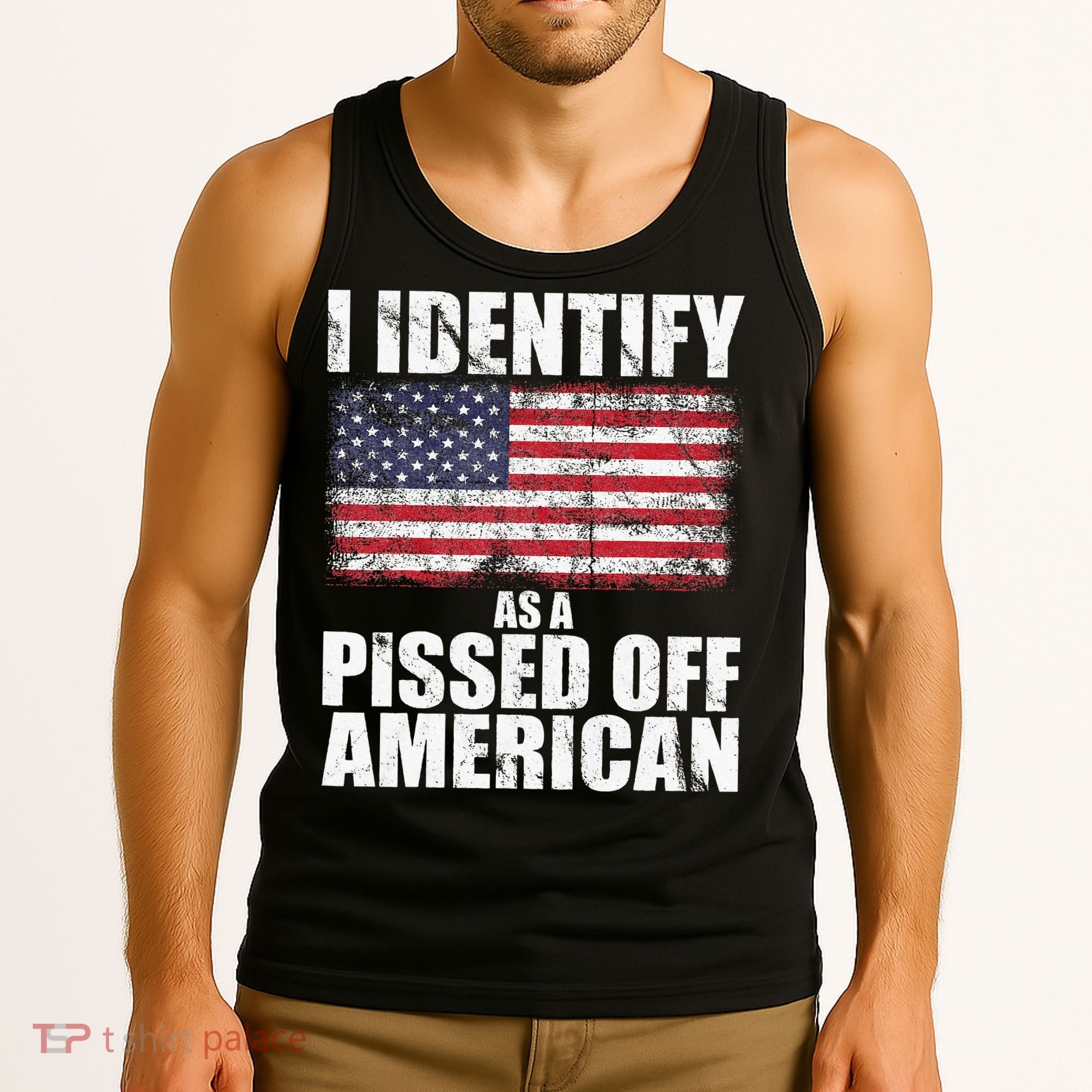 I Identify As A Pissed Off American We The People Democracy Tank Top