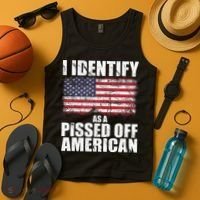 I Identify As A Pissed Off American We The People Democracy Tank Top thumb 4