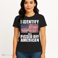 I Identify As A Pissed Off American We The People Democracy Women's T-Shirt thumb 4