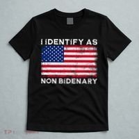 I Identify As Non Bidenary Patriot American Flag 4th Of July T-Shirt thumb 5