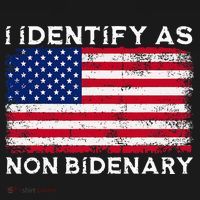 I Identify As Non Bidenary Patriot American Flag 4th Of July Mousepad thumb 1