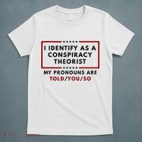 I Identify As A Conspiracy Theorist My Pronouns Are Told T-Shirt thumb 5