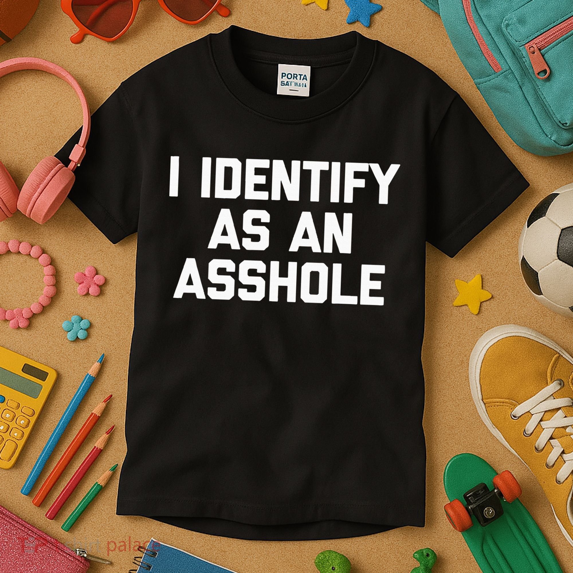 I Identify As An Asshole Kids T-Shirt