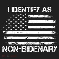 I Identify As Non Bidenary American Flag Women's Sweatshirt thumb 2