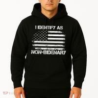 I Identify As Non Bidenary American Flag Hoodie thumb 2