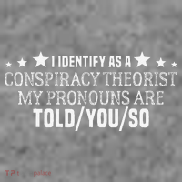 I identify as a conspiracy theorist pronouns are Told You so  Toddler Hoodie thumb 2