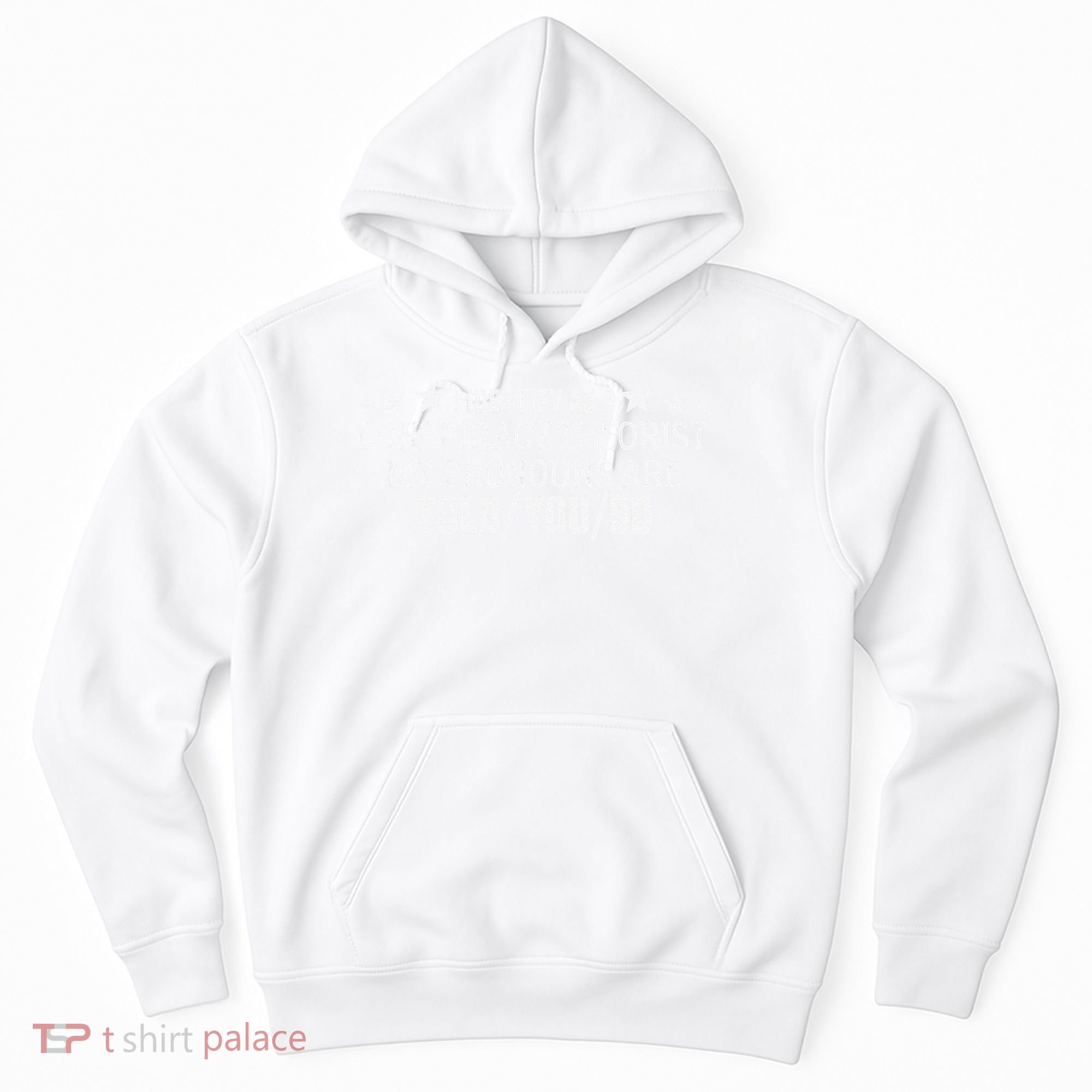I identify as a conspiracy theorist pronouns are Told You so  Hoodie