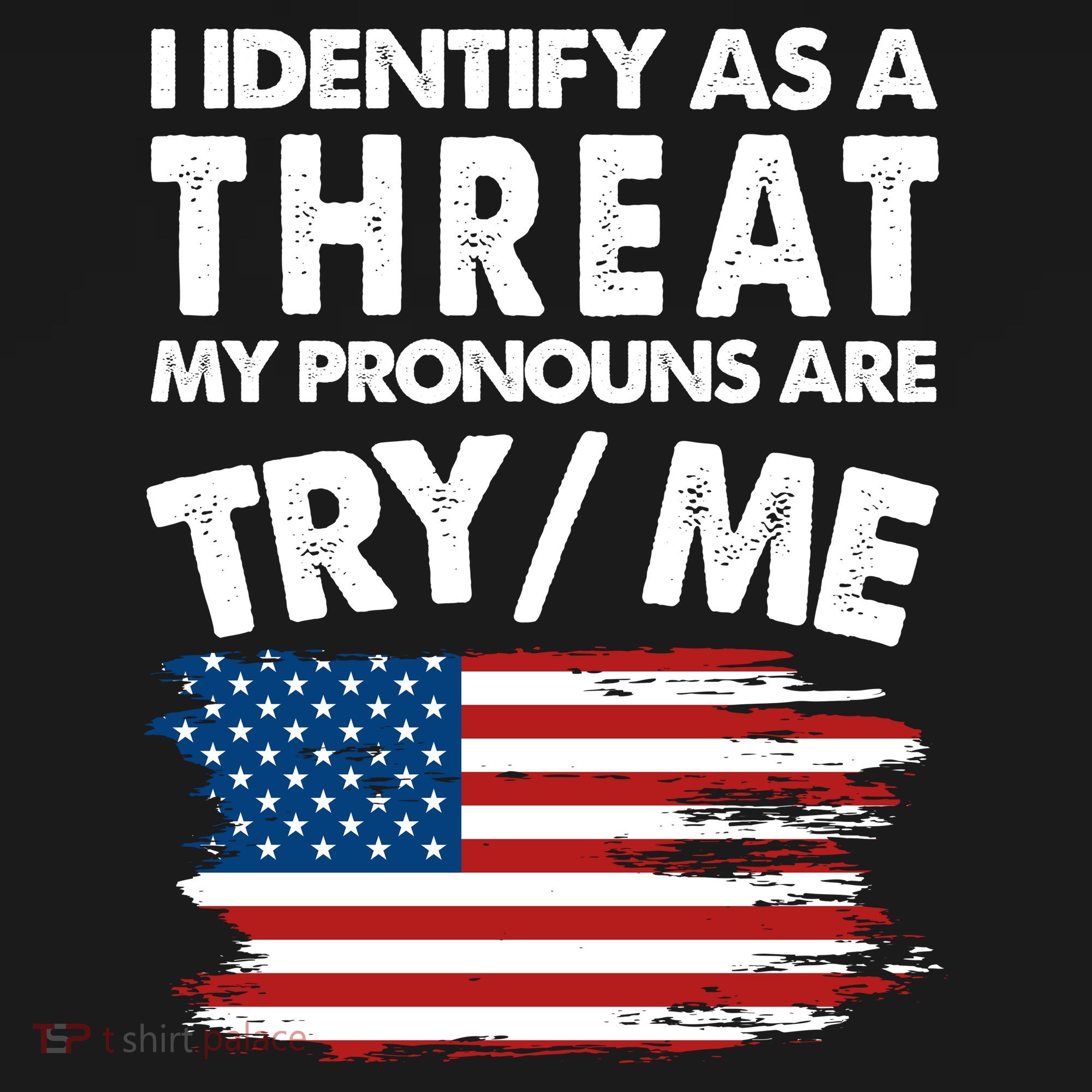 I Identify As A Threat My Pronouns Are Try Me Ornament