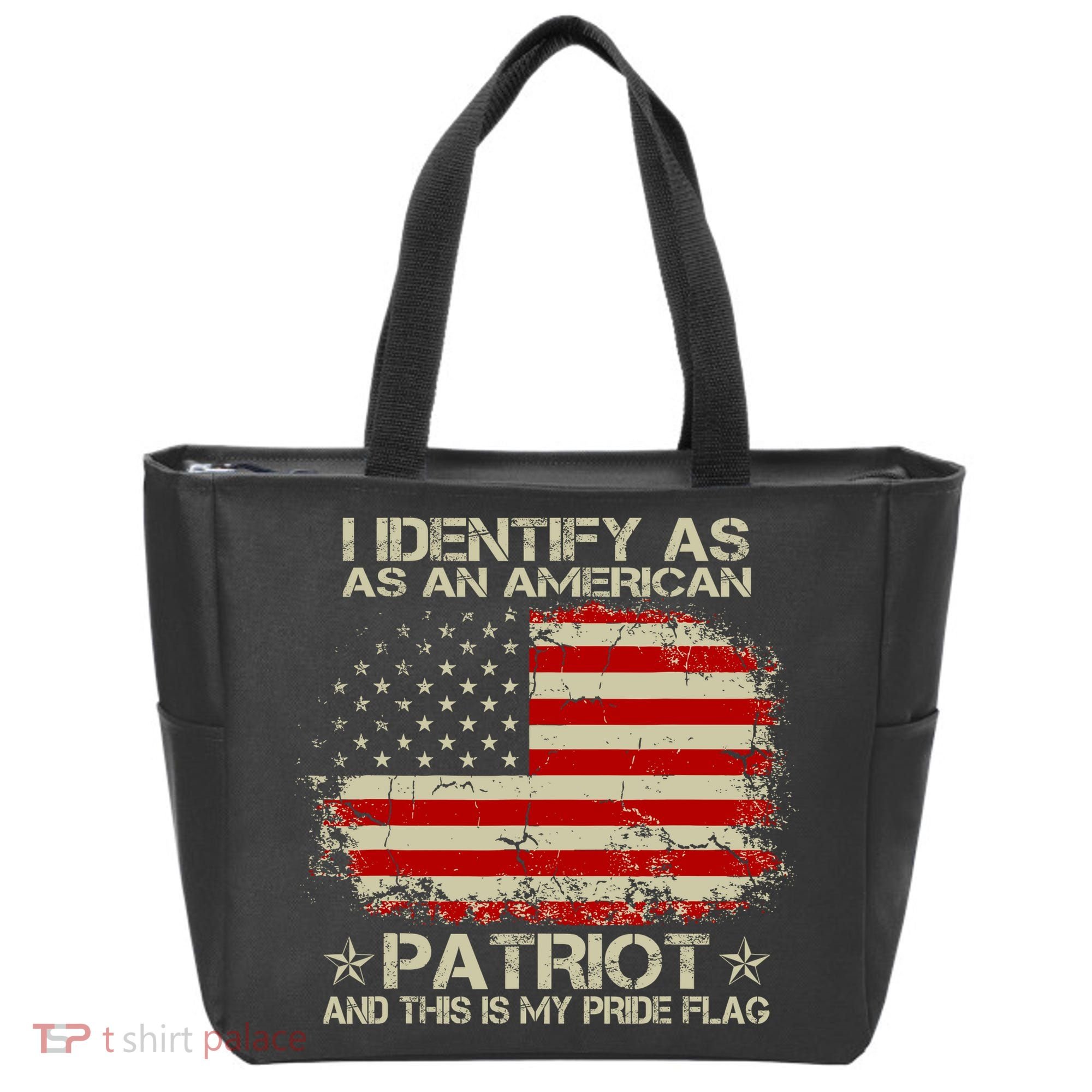 I Identify As An American Patriot And This Is My Pride Flag Tote Bag