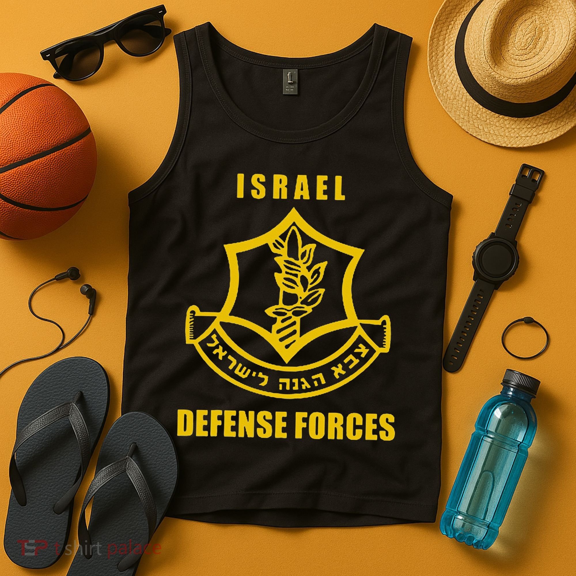 Idf Israeli Army Israel Defense Force Small Logo Tank Top