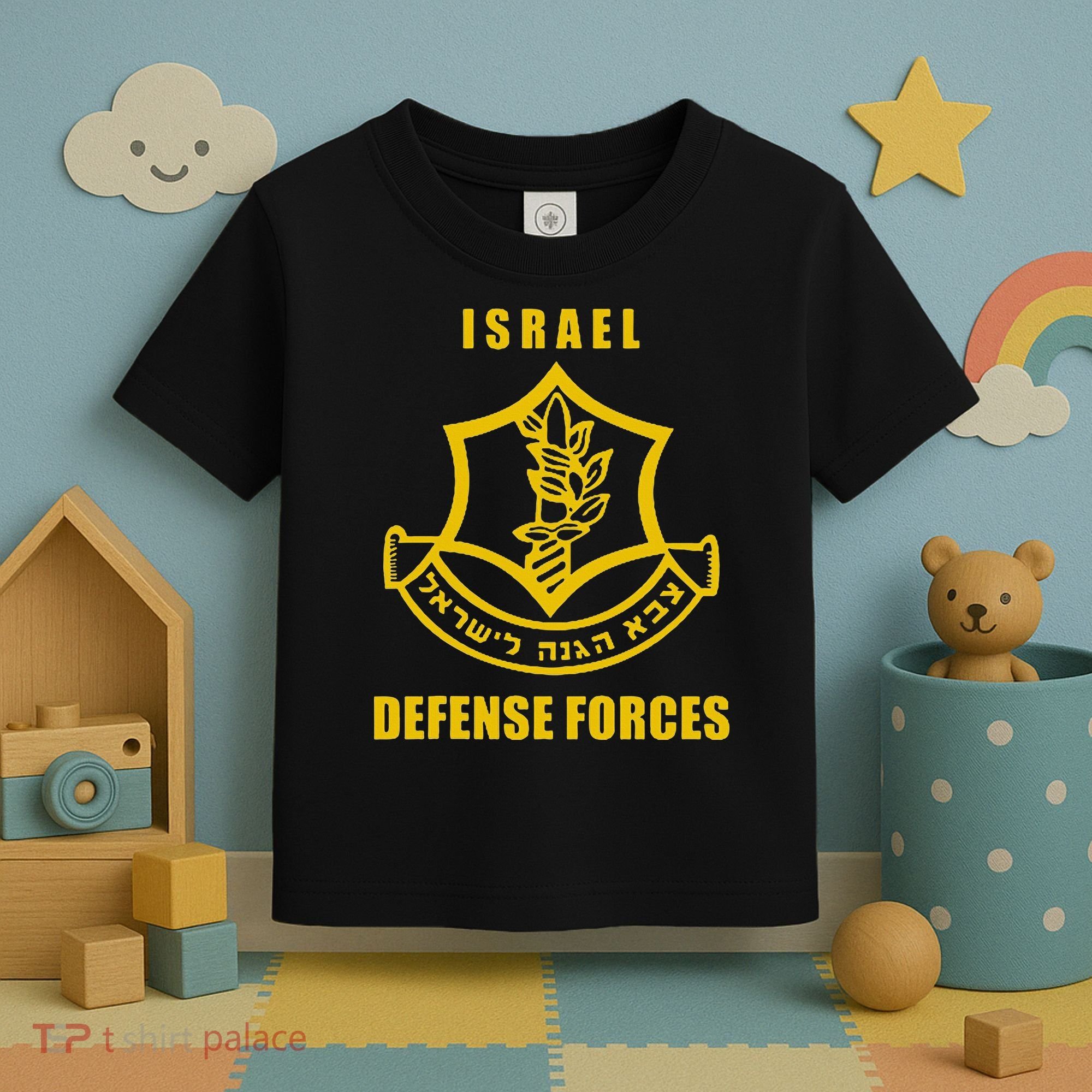 Idf Israeli Army Israel Defense Force Small Logo Toddler T-Shirt