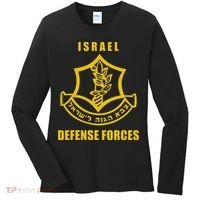 Idf Israeli Army Israel Defense Force Small Logo Women's Long Sleeve Shirt thumb 0