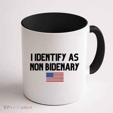 I Identify As Non Bidenary Coffee Mug back