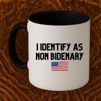 I Identify As Non Bidenary Coffee Mug thumb 2