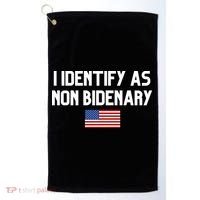I Identify As Non Bidenary Golf Towel thumb 0