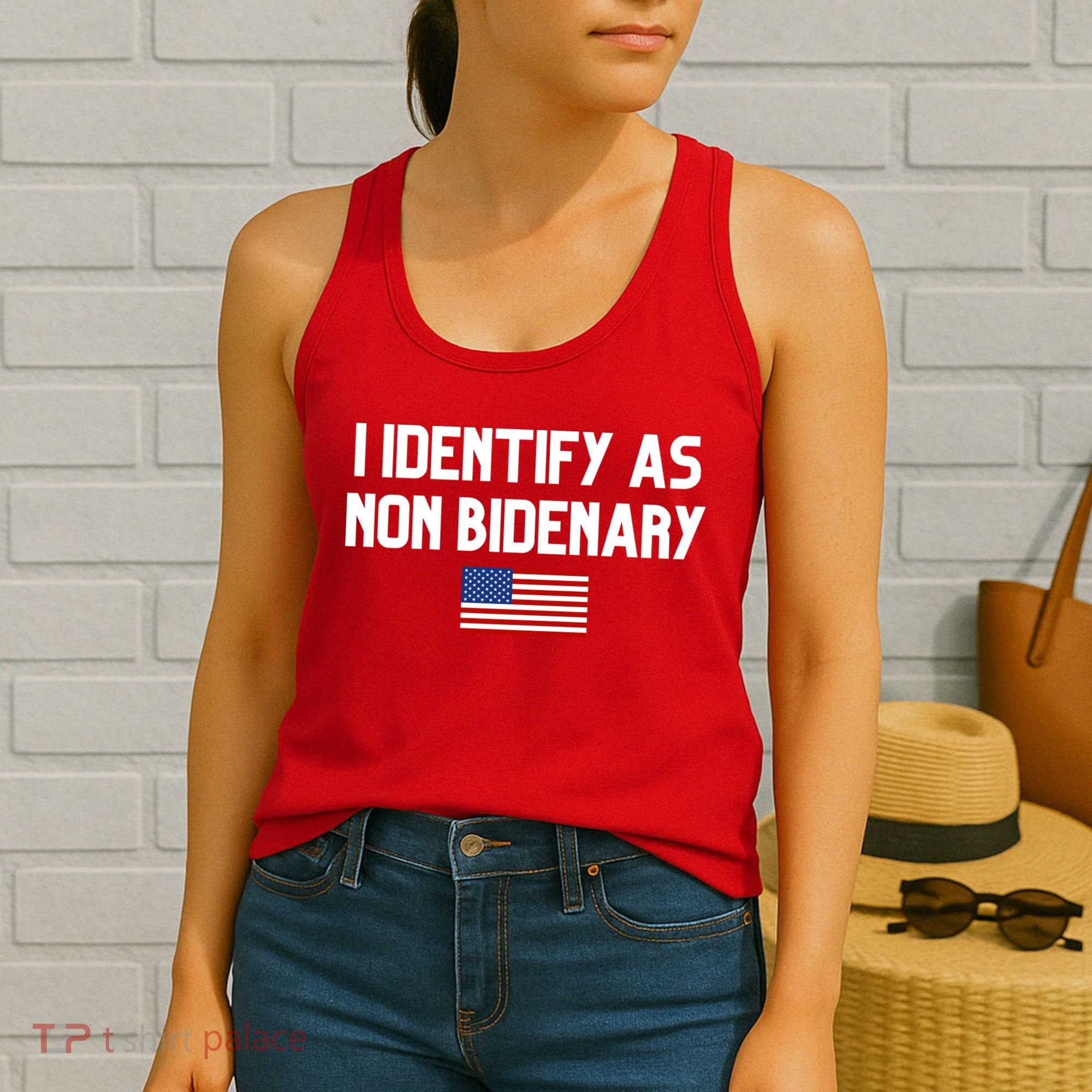 I Identify As Non Bidenary Women's Tank Top