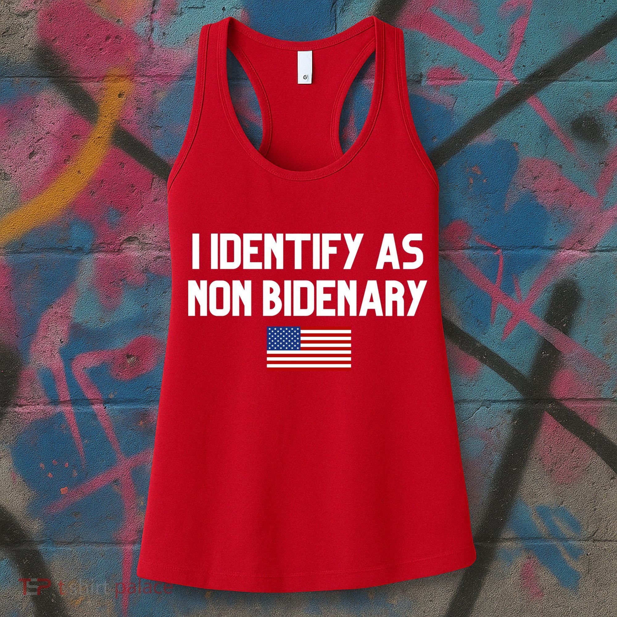 I Identify As Non Bidenary Women's Tank Top