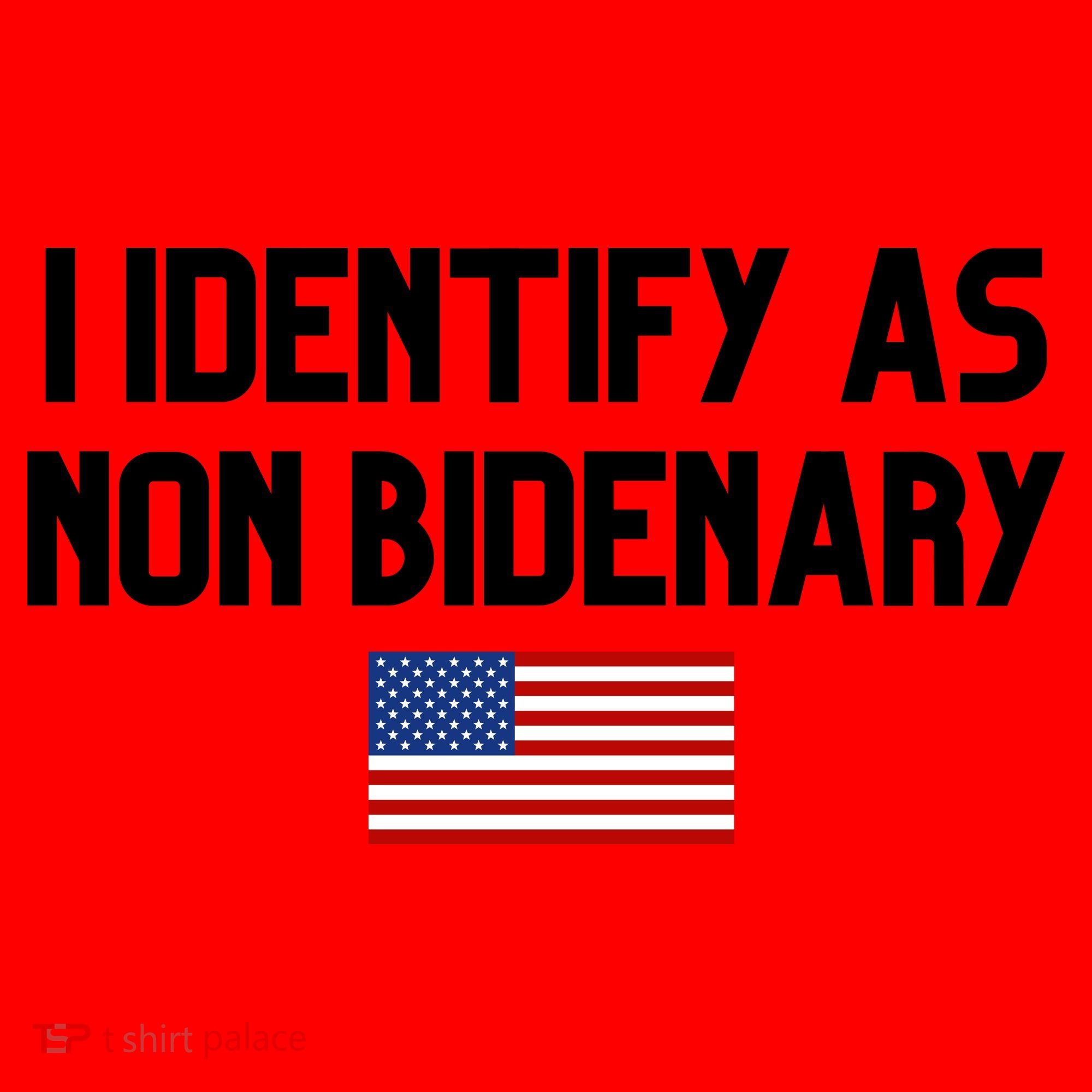I Identify As Non Bidenary Santa Hat