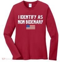 I Identify As Non Bidenary Women's Long Sleeve Shirt thumb 0