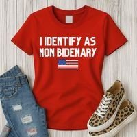 I Identify As Non Bidenary Women's T-Shirt thumb 3