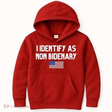I Identify As Non Bidenary Kids Hoodie