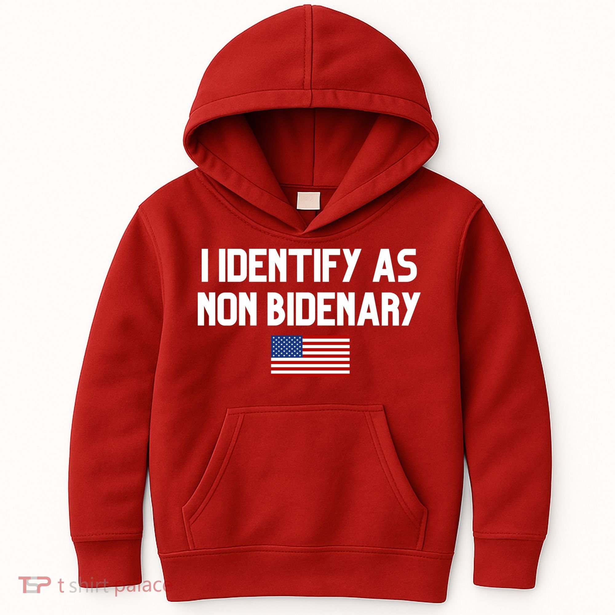 I Identify As Non Bidenary Kids Hoodie