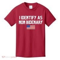 I Identify As Non Bidenary Kids T-Shirt thumb 0