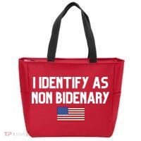 I Identify As Non Bidenary Tote Bag thumb 0