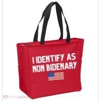 I Identify As Non Bidenary Tote Bag thumb 2
