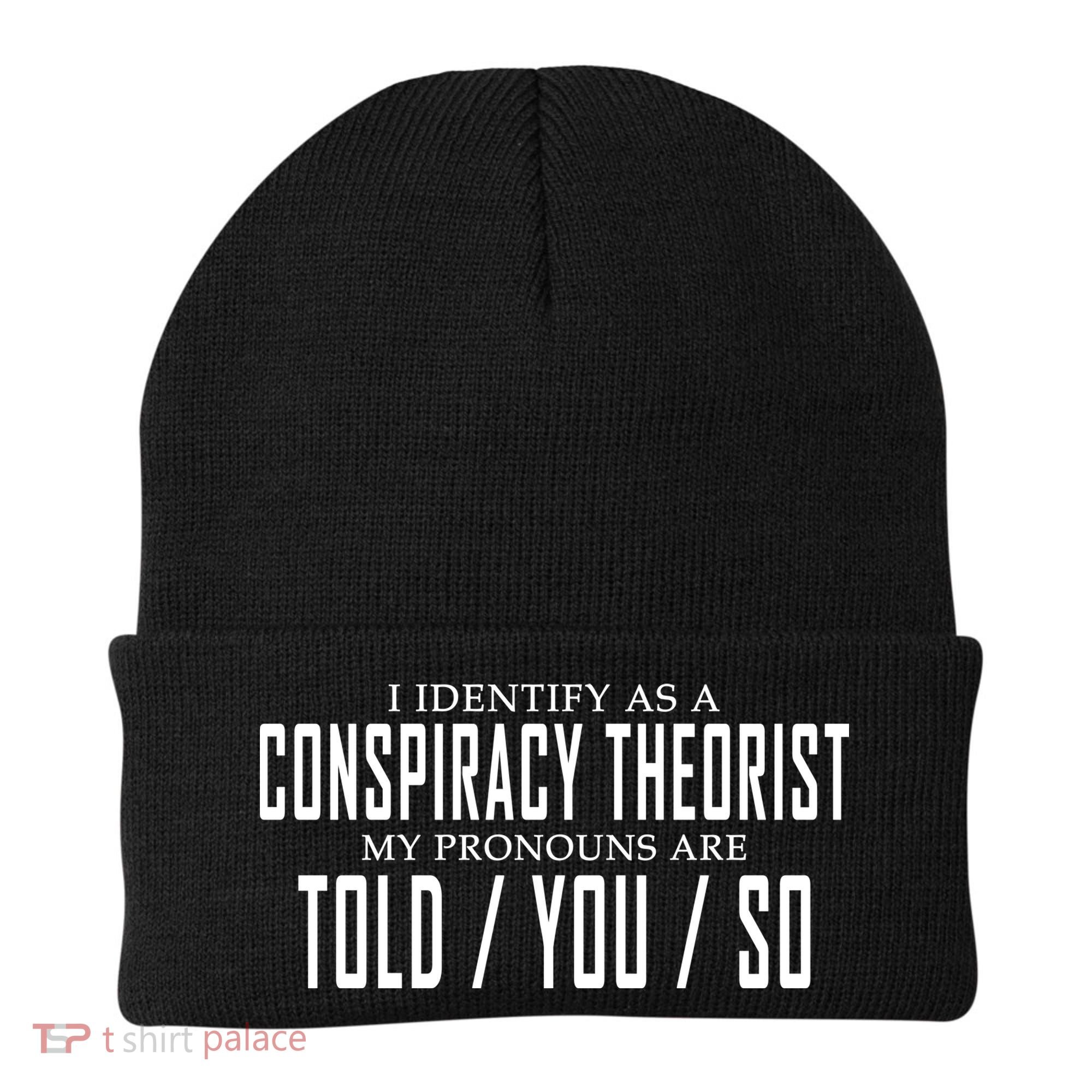 I Identify As A Conspiracy Theorist Beanie