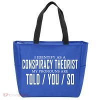 I Identify As A Conspiracy Theorist Tote Bag thumb 0