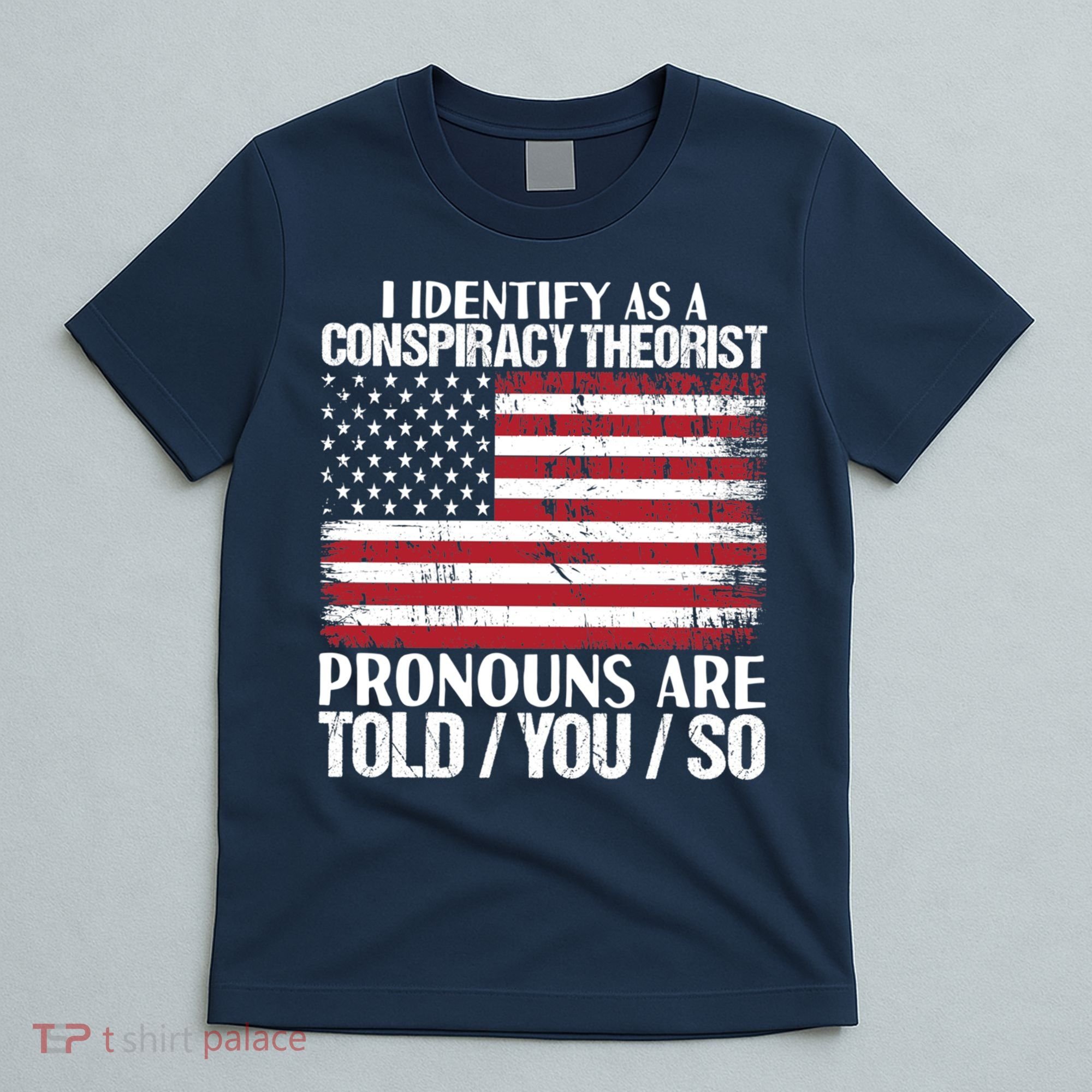I Identify As A Conspiracy Theorist Pronouns Are Told You So T-Shirt