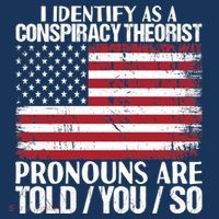 I Identify As A Conspiracy Theorist Pronouns Are Told You So T-Shirt thumb 7