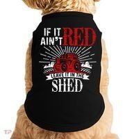If It Ain't Red Leave It In The Shed Funny Farming Gift Doggie Tank thumb 0