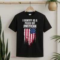 I Identify As A Pissed Off American T-Shirt thumb 2