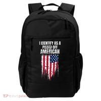 I Identify As A Pissed Off American Backpack thumb 0
