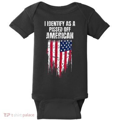 I Identify As A Pissed Off American Baby Bodysuit