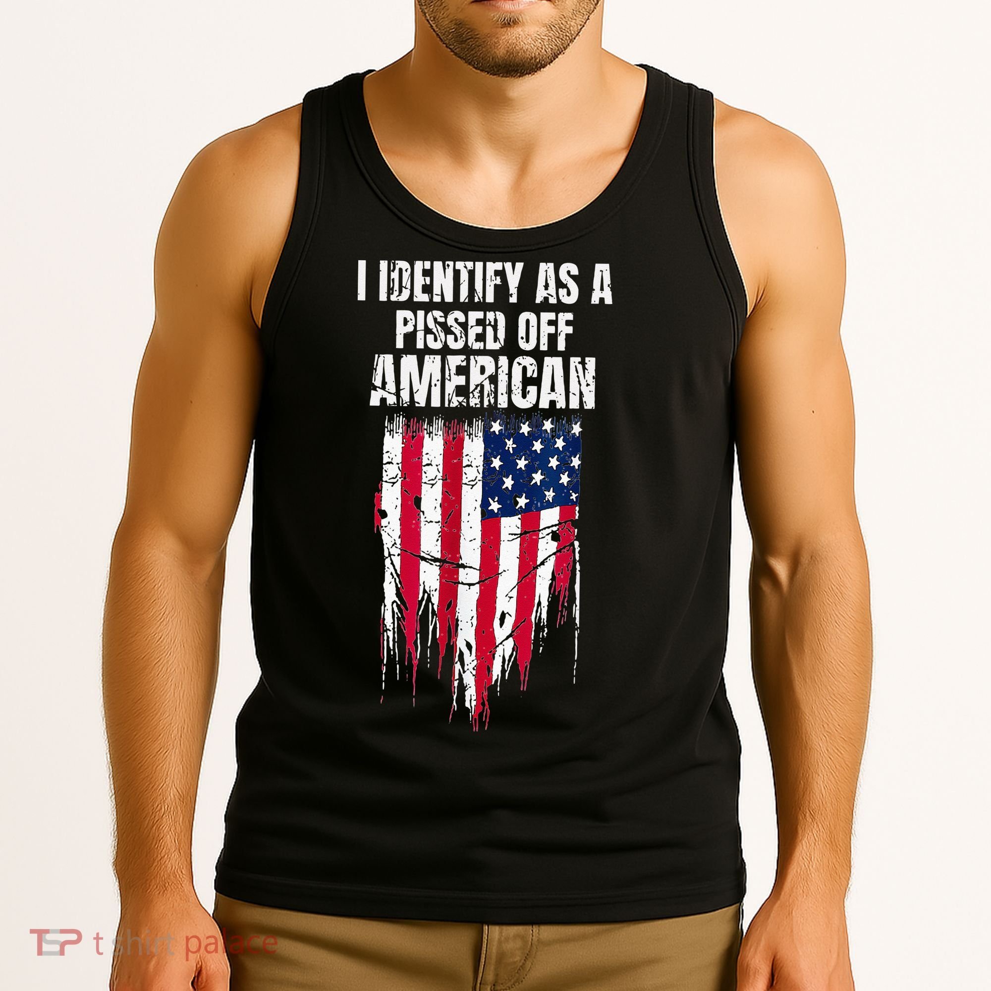 I Identify As A Pissed Off American Tank Top