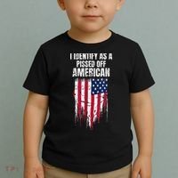 I Identify As A Pissed Off American Toddler T-Shirt thumb 2