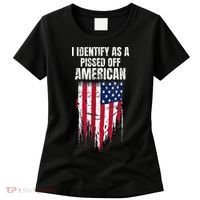 I Identify As A Pissed Off American Women's T-Shirt thumb 0