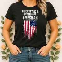 I Identify As A Pissed Off American Women's T-Shirt thumb 2