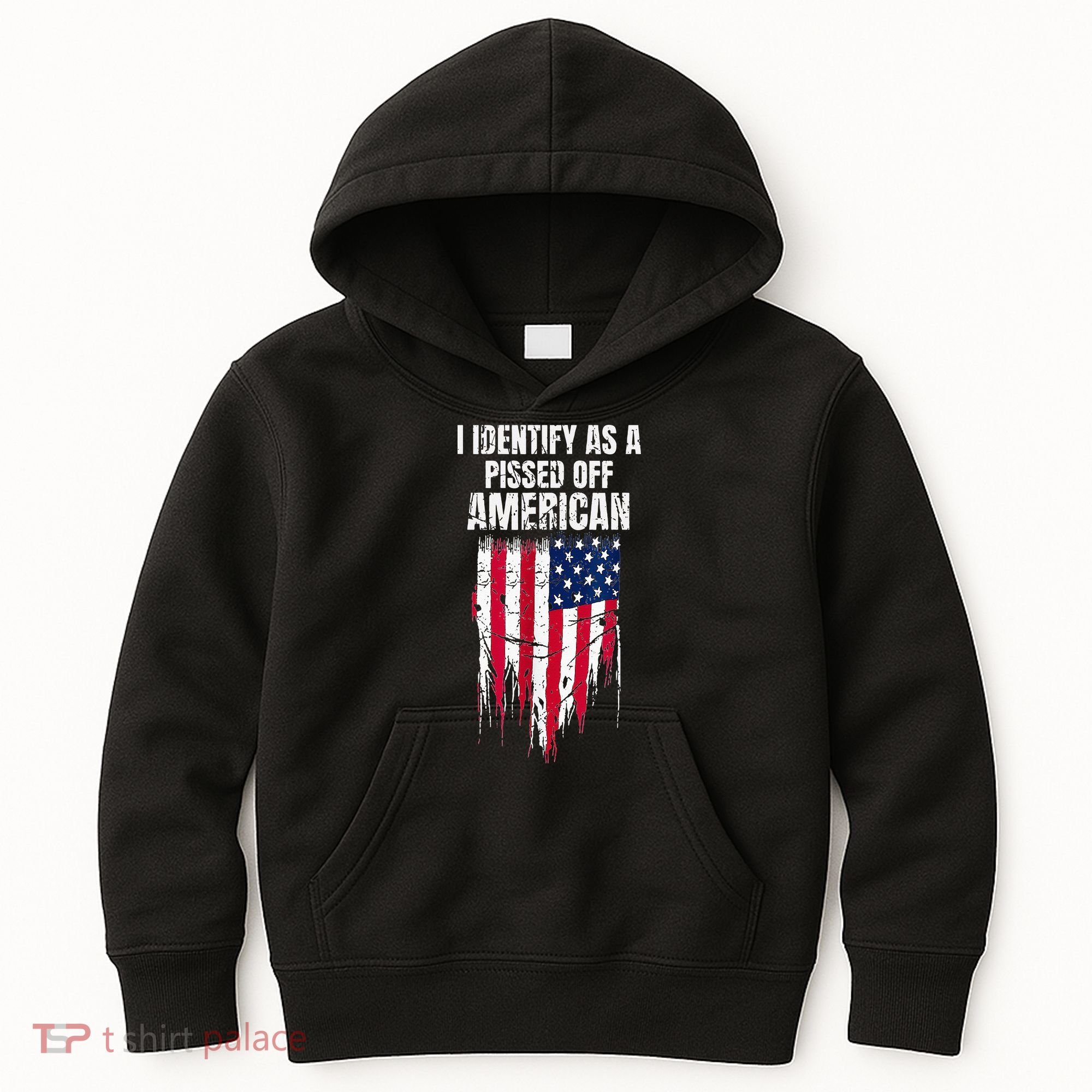 I Identify As A Pissed Off American Kids Hoodie