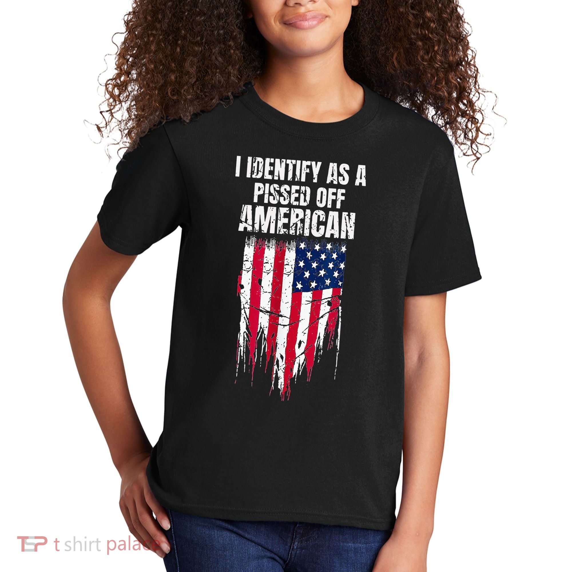I Identify As A Pissed Off American Kids T-Shirt