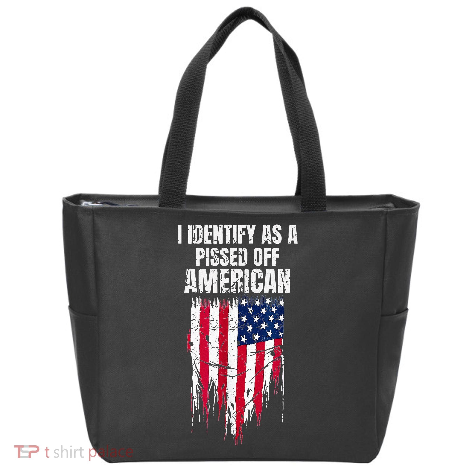 I Identify As A Pissed Off American Tote Bag