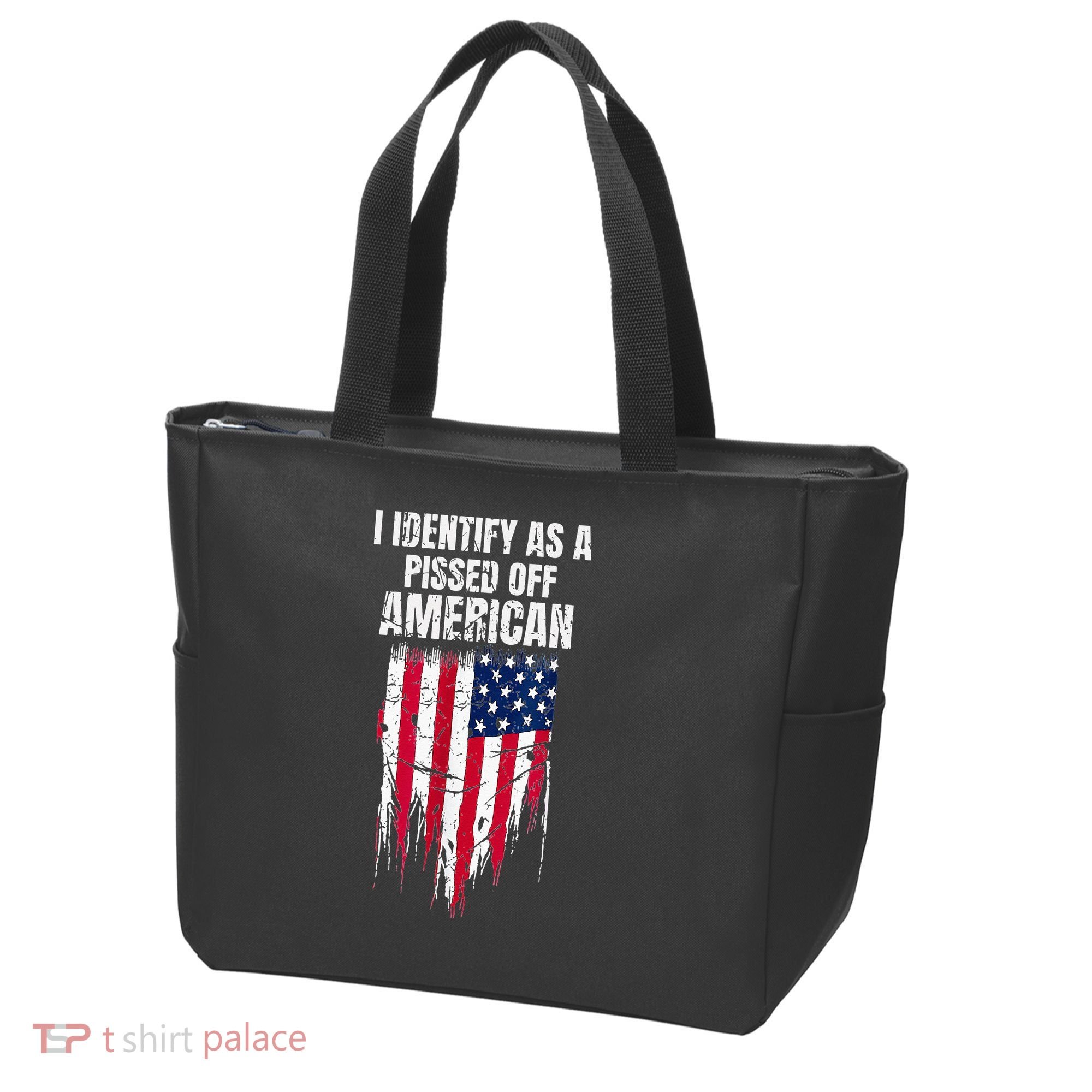 I Identify As A Pissed Off American Tote Bag