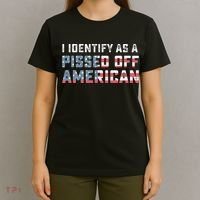I Identify As A Pissed Off American T-Shirt thumb 4