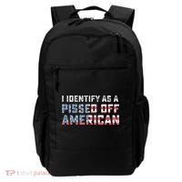 I Identify As A Pissed Off American Backpack thumb 0