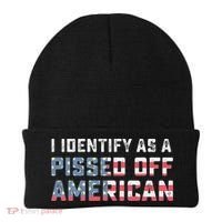I Identify As A Pissed Off American Beanie thumb 0