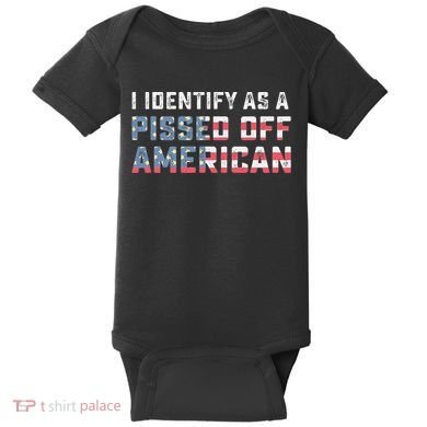 I Identify As A Pissed Off American Baby Bodysuit