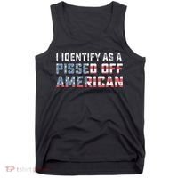 I Identify As A Pissed Off American Tank Top thumb 0
